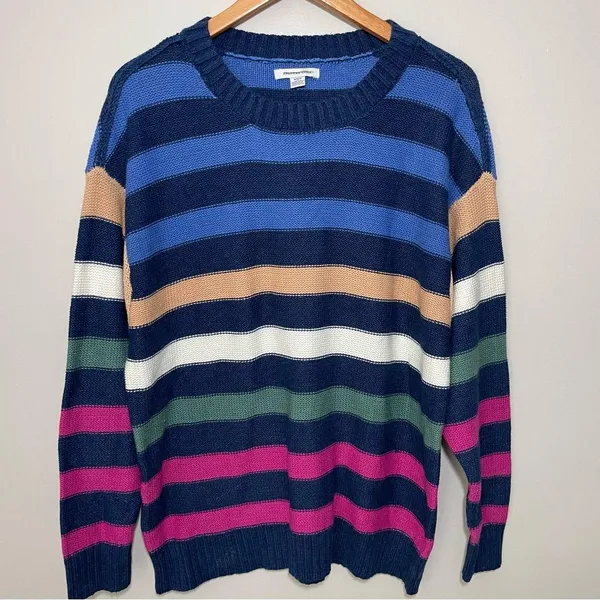 American Eagle Striped Sweater Multicolored - Image 2