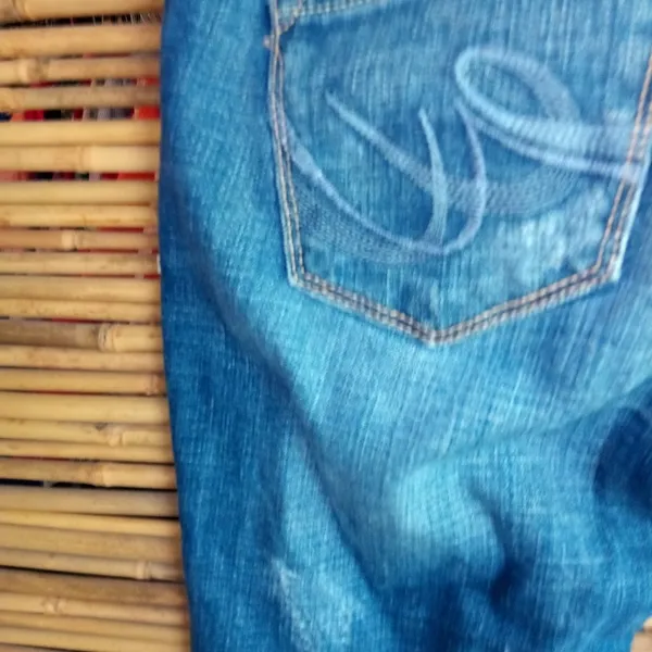 Express 0 Distressed Low Rise Jeans - Image 3