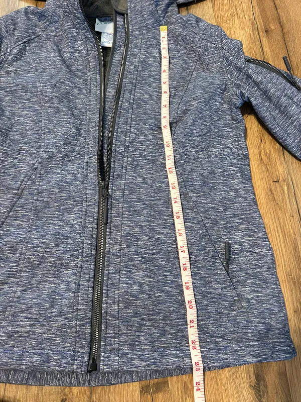 Boeing Hooded Winter Jacket Woman’s Size Small Blue - Image 7