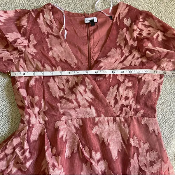 Lulus Meant to Shine Mauve Floral Jacquard Mini Dress - Size M - Image 10