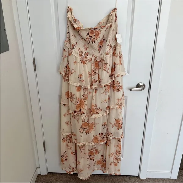 NEW Altar’d State Strapless Floral Maxi Dress Size 3XL NWT - Image 6