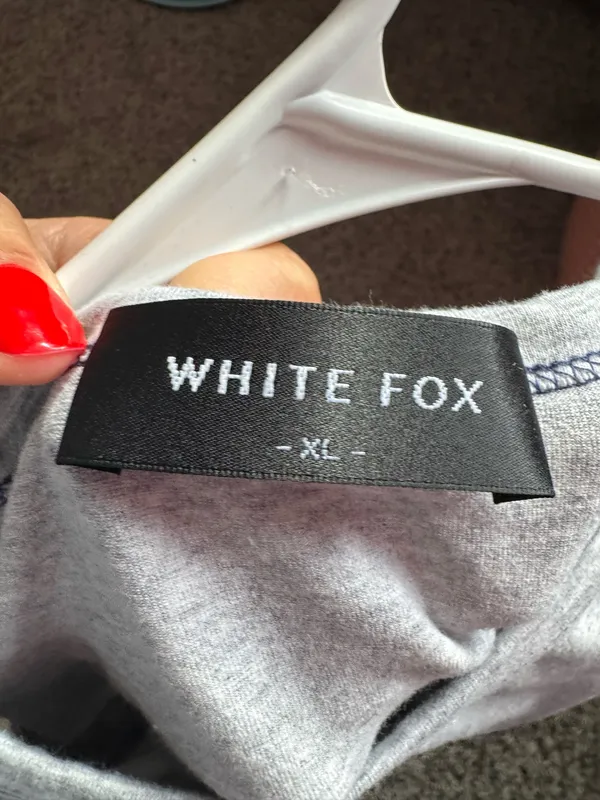 Grey White Fox Boutique Tee - Image 3