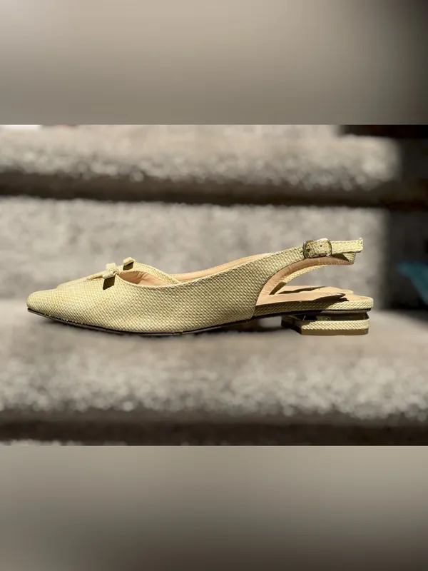 Jones New York Slingback Flats Pointed Toe Bow Balletcore Coquette Feminine - Image 8