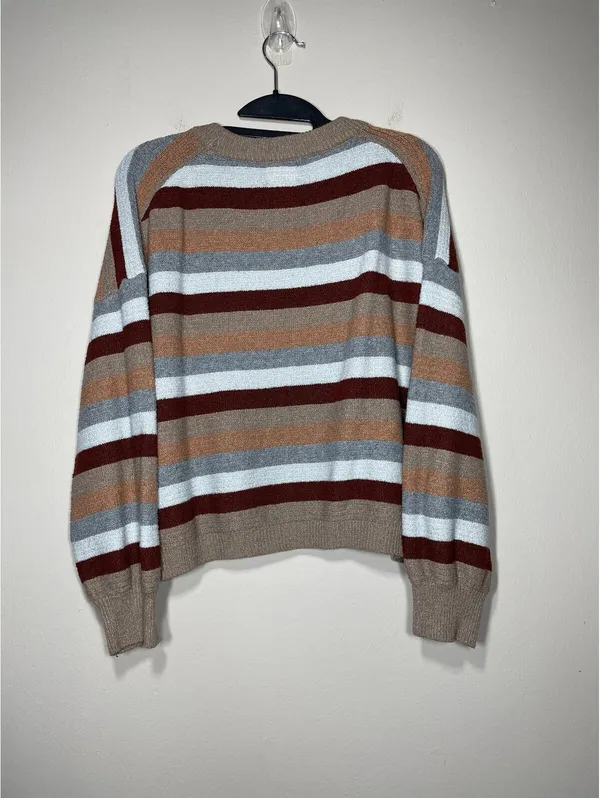 Pink Republic 70s Vibe Slouch Cozy Knit Cabincore Indie Sz L - Image 4