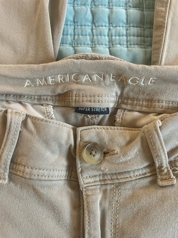 American Eagle Flare Khaki Pants - Image 2
