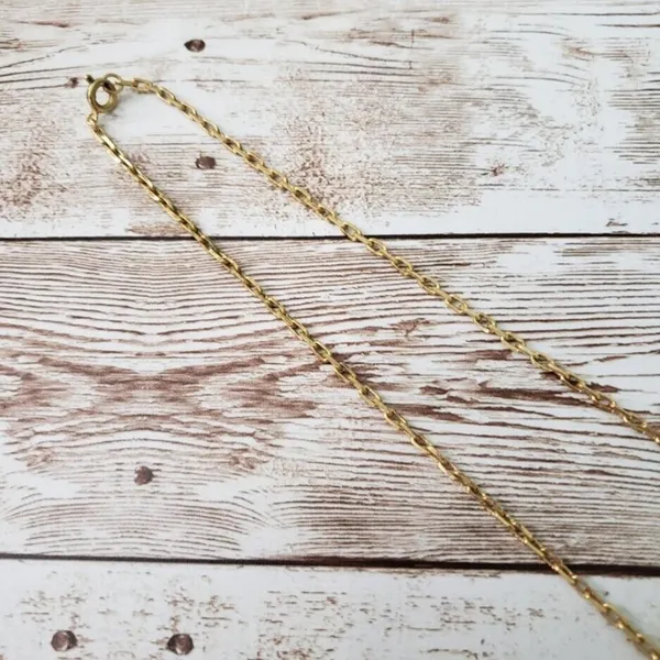 Vintage Necklace - 23" Gold Tone & Faux Pearl Statement Necklace - Image 5