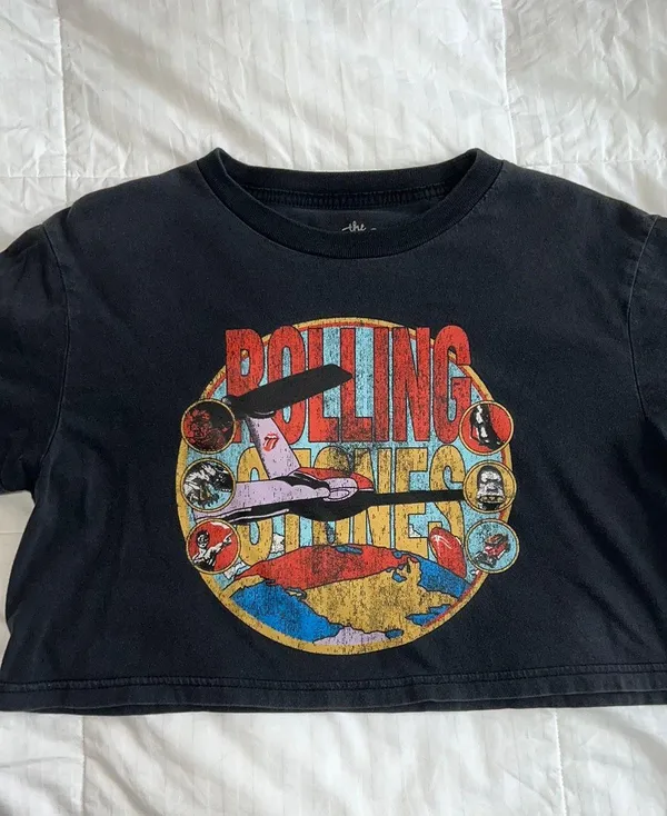 Princess Polly Rolling Stones Crop Top - Image 2
