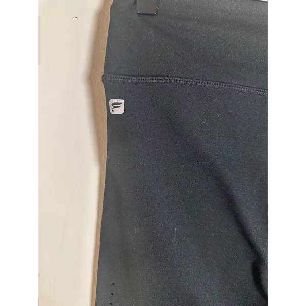 Fabletics Black Laser Cut‎ Perforated Crop Leggings Capri CS1616031 Small - Image 5