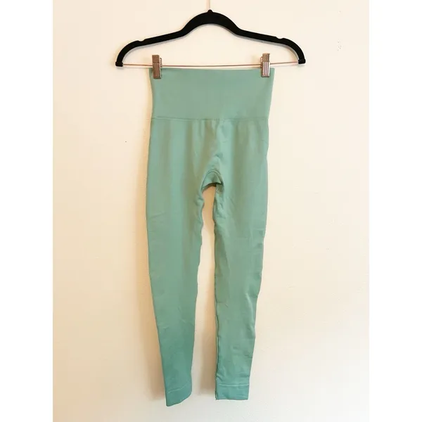 SETActive Ribbed Leggings‎ Women’s Size XS Green Matcha - Image 5