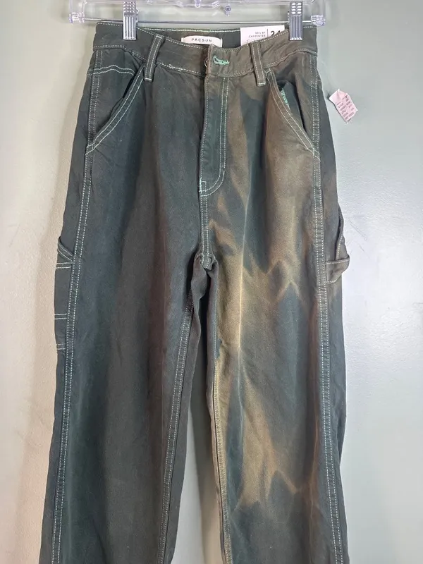 PacSun 90s BF Carpenter Jeans 24 Carpenter Pants Y2K Indie Grunge Streetwear - Image 2