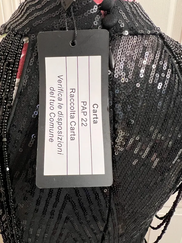 Mis Ord black prom sequin dress size M - Image 5