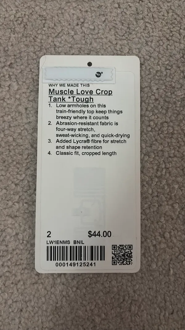 Lululemon Muscle Love Crop Tank - Image 3