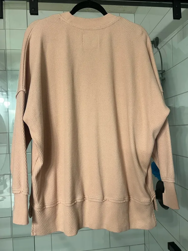 Aerie Crewneck Sweatshirt Oversized Pullover Blush Pink - Image 3