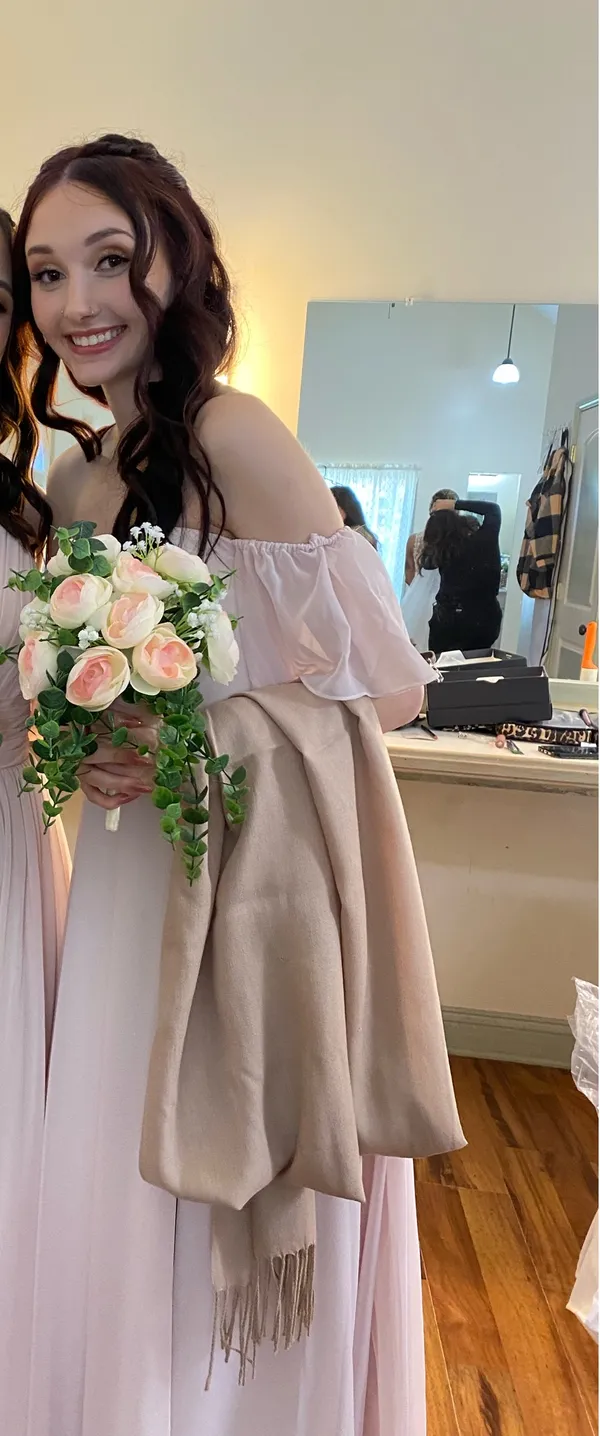 Azazie Dress Blushing Pink - Image 4