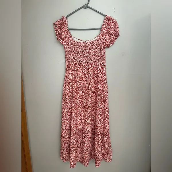 Hollister Red Floral‎ Midi Dress - Image 2