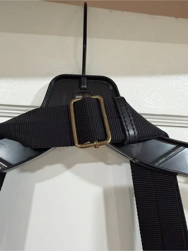 Y2K Brighton Black Crossbody Bag with Gold Hardware and leather/ leopard design - Image 10