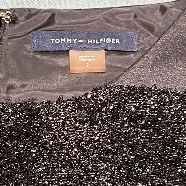 Tommy Hilfiger‎ Metallic Stripe Fit & Flare Dress C26 - Image 6