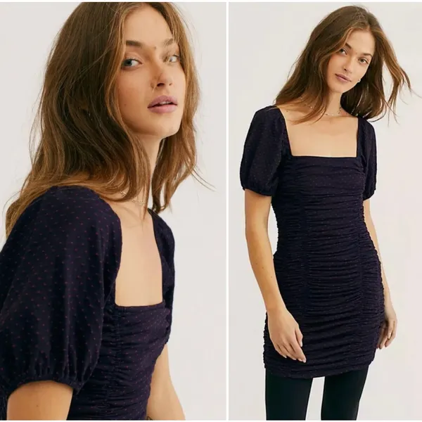 Free People "She's in Parties" Dress Size M Bodycon Festival Grunge Clubwear‎ - Image 2