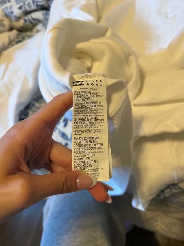 Billabong Sweatshirt Women’s M Cream - Image 6
