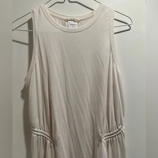 Athleta Air Out Cinch Tank‎ In Off White Size S - Image 3