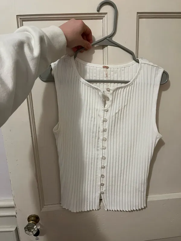 Free People White Tank Top - Image 2