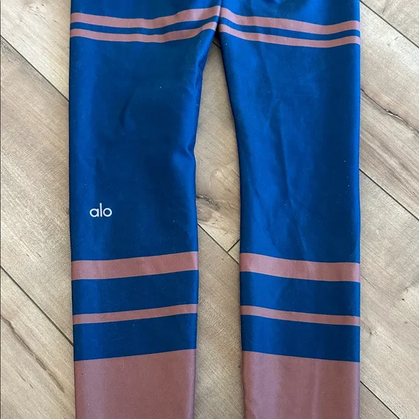 Alo Yoga Women's High Waist Tech Lift Airbrush Legging Rosewater Marathon Sz XS - Image 6