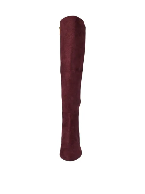 Michael Michael Kors Heels Braden Over the Knee Riding Boots Merlot Purple 7M - Image 12
