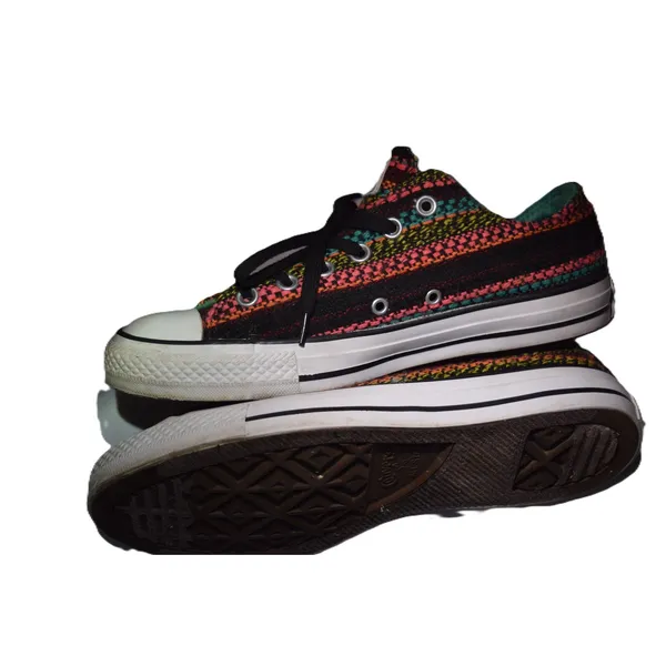 Converse Chuck Taylor All‎ Star Womens 7 Multi Color Woven Good Baja Low Top - Image 6