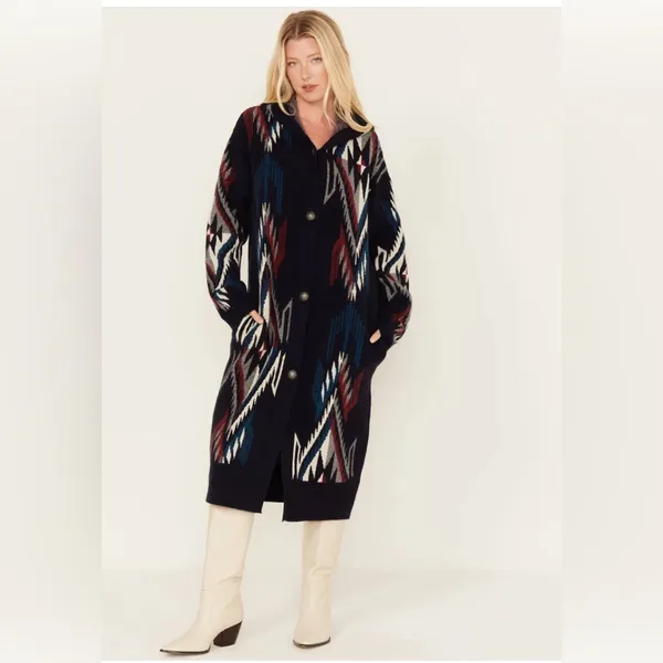 NWT Ariat Chimayo Hooded Duster Cardigan –‎ Size S - Image 2