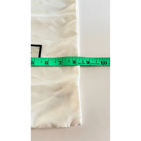 Gucci Dust Bag Sz 17x8 White Drawstring Storage Accessory Authentic - Image 3