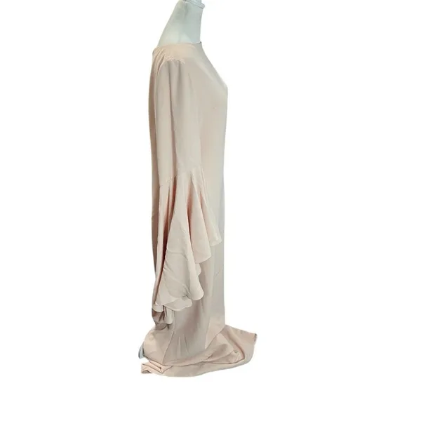 Sposa Bella Blush Pink Bell Sleeve Formal Gown Maxi Dress Womens M - Image 3