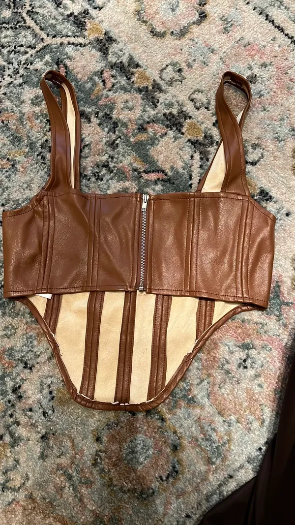 Motel Leather Top - Image 4
