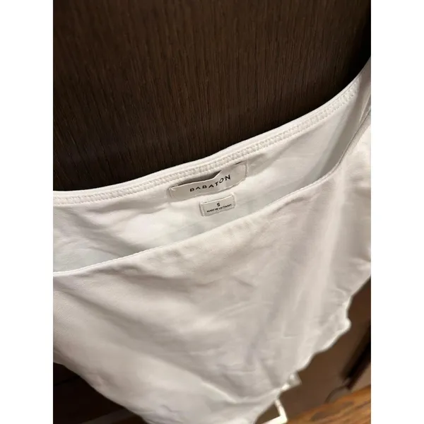 Babaton Contour Squareneck Bodysuit by Aritzia in white small - Image 2