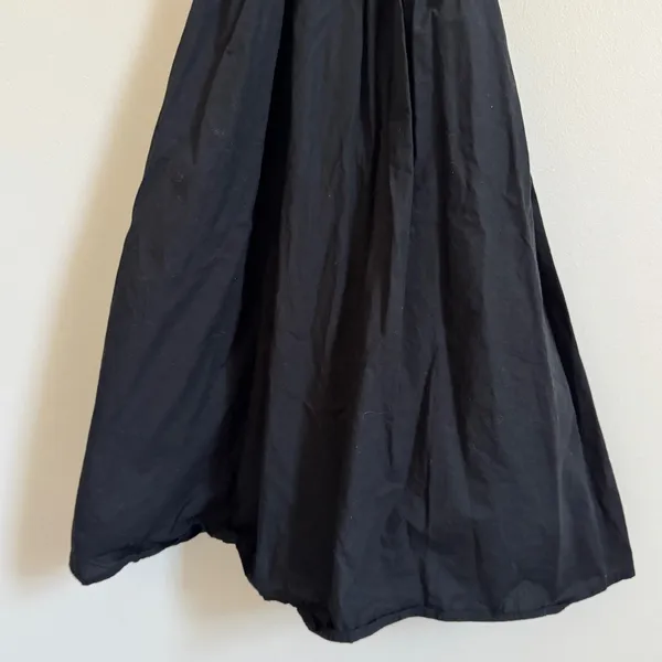 J. Crew Friday Cotton Poplin Dress Size Large Petite smocked Black - Image 6