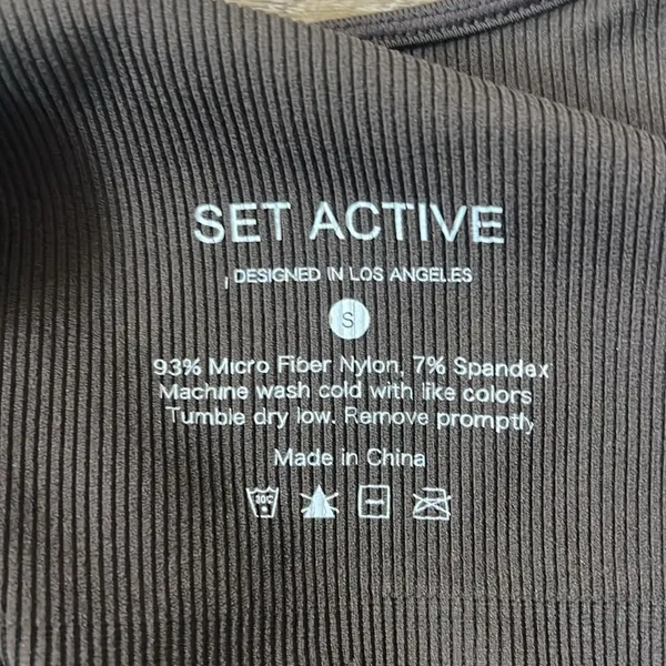 Set Active SCULPTFLEX POWER BOX CUT BRA In Espresso Size Small - Image 3