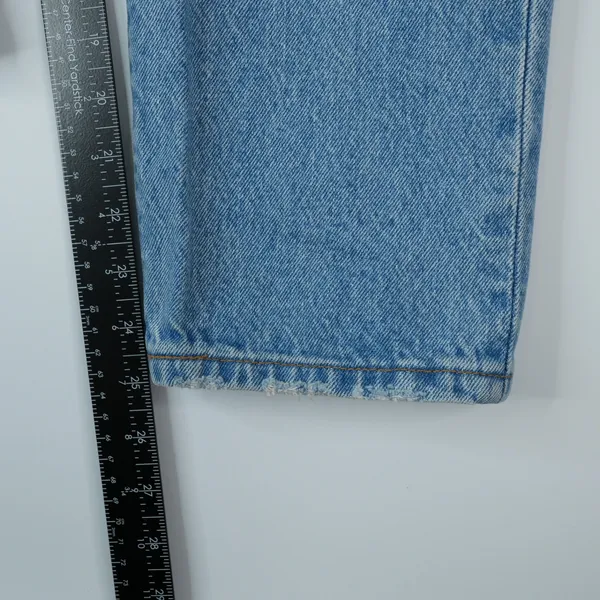 Levis 501 Jeans Womens 28x26 (30x25)‎ Ankle Crop Distressed Denim High Rise Mom - Image 12