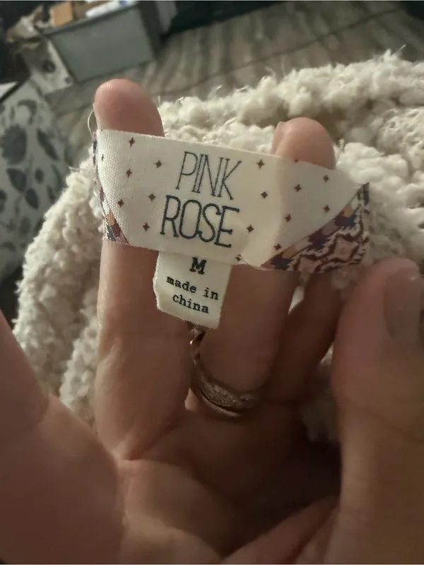 Pink Rose Cream Bouclé Cowl Neck Sweater - Image 4