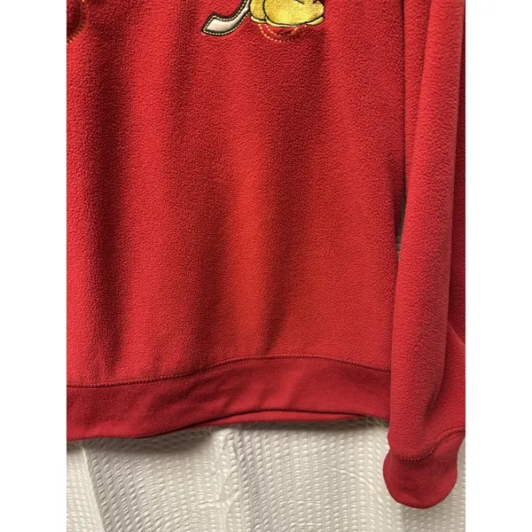 Vintage Disney Brand Women's Red‎ Size M Mickey Embroidered Applique Sweatshirt - Image 6