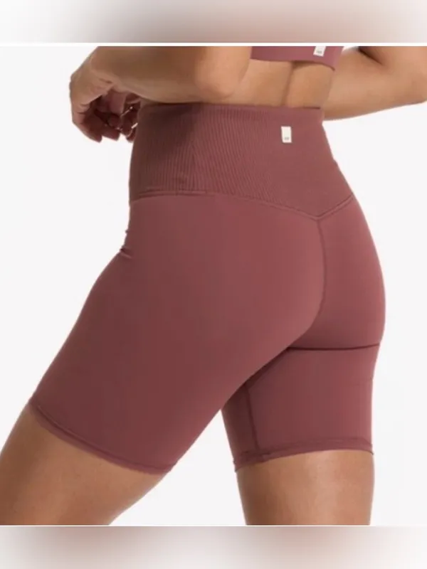 Vuori Women’s Rib Studio  Shorts in Cedar Medium - Image 2