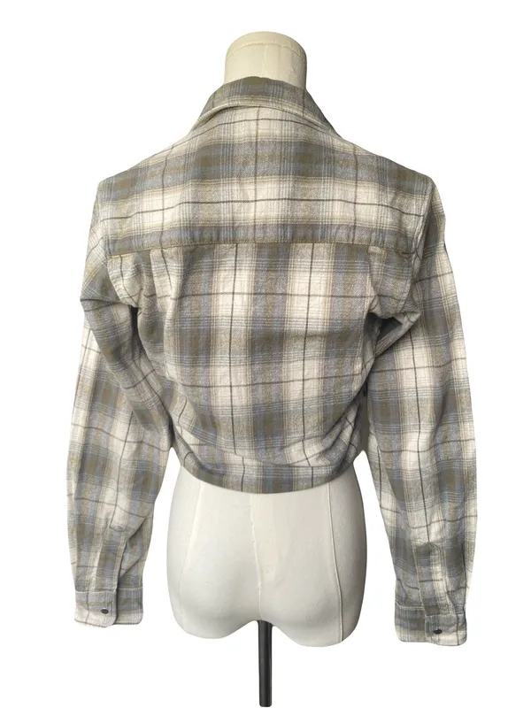 Harley-Davidson Plaid Tie-Front Flannel Shirt - Image 4