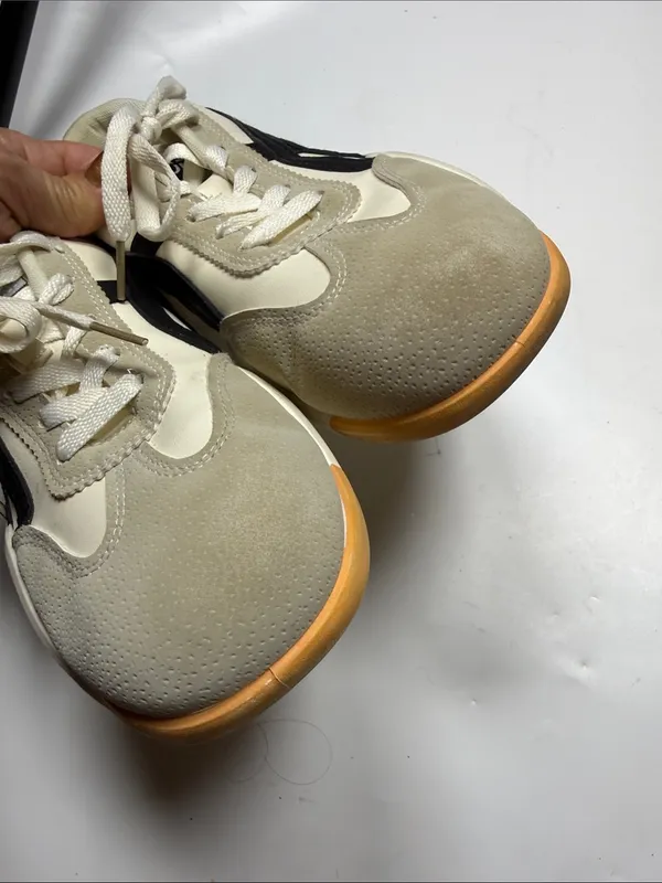 De Florance Vintage Sneakers Shoes DF Cloudea Lightweight Beige Black S-558 Sz 9 - Image 2