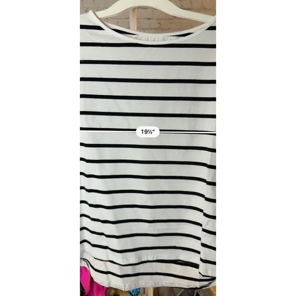Women Spring/Summer Striped Drop Shoulder T Shirt Tops S - Image 7