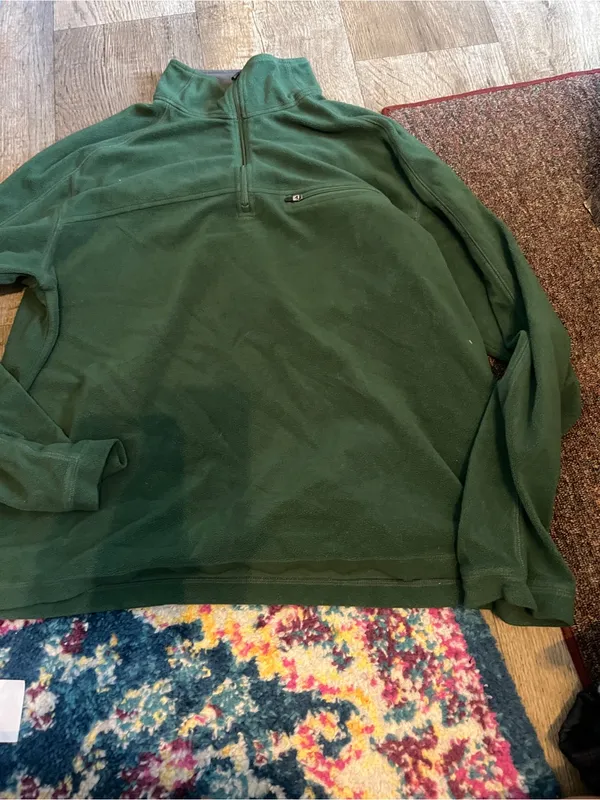 Ll bean large green pullover - Image 2
