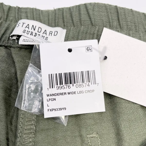 Standard Surplus Womens Wanderer Wide Leg Crop Pants Size L Minimal Coastal - Image 10