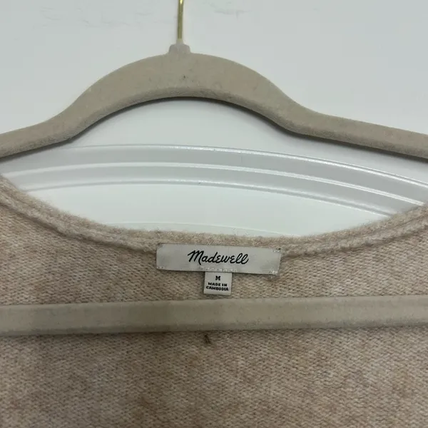 Madewell Stripe V-Neck Wedge Sweater - Image 3
