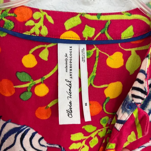 Olivia Wendel X Anthropologie Flannel Sleep Dress Size XS - Image 6