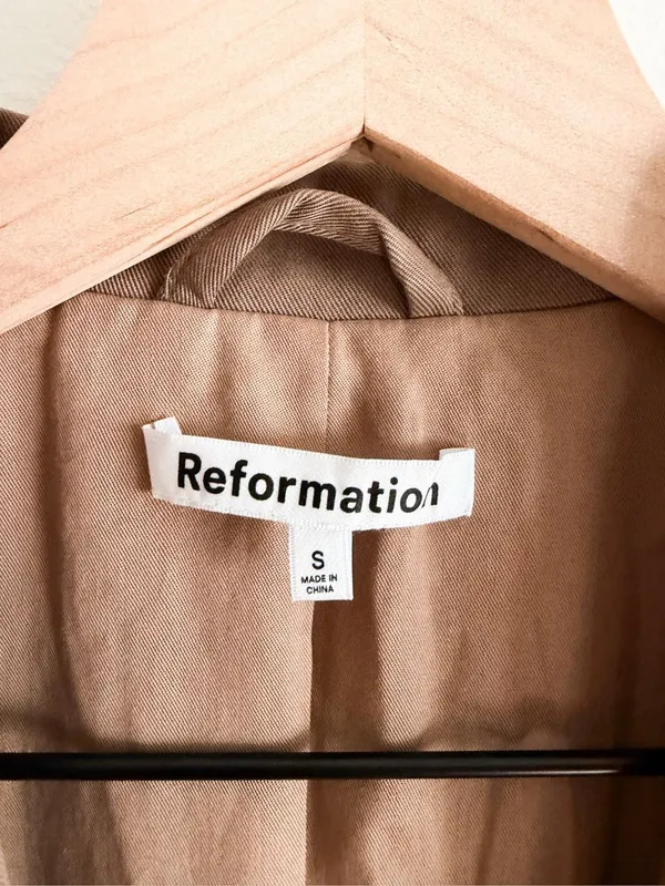 Reformation Major Camel Blazer Size S - Image 6