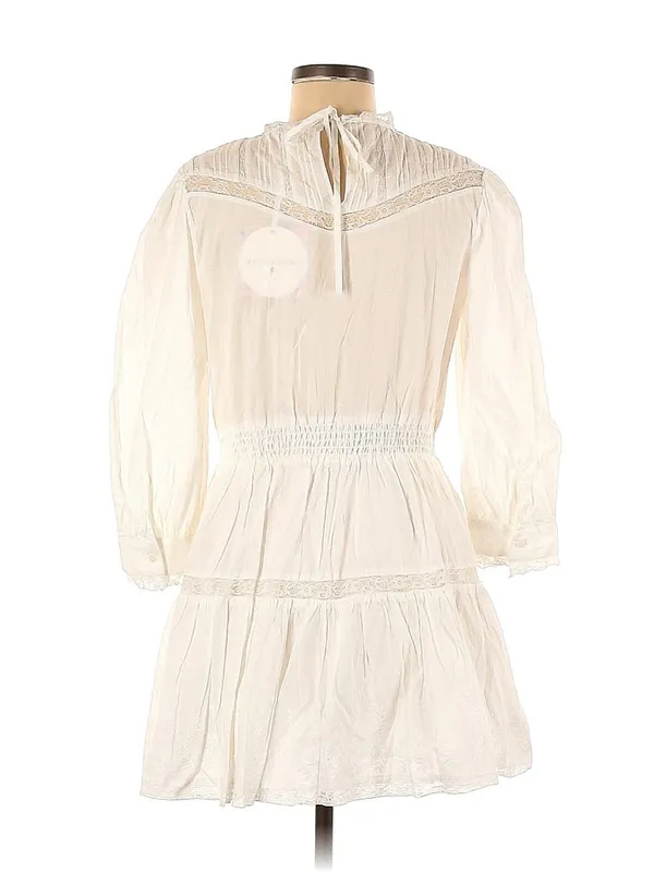NWT LoveShackFancy x Target Talulah in White Pintuck Yoke Lace Trim Dress M - Image 4