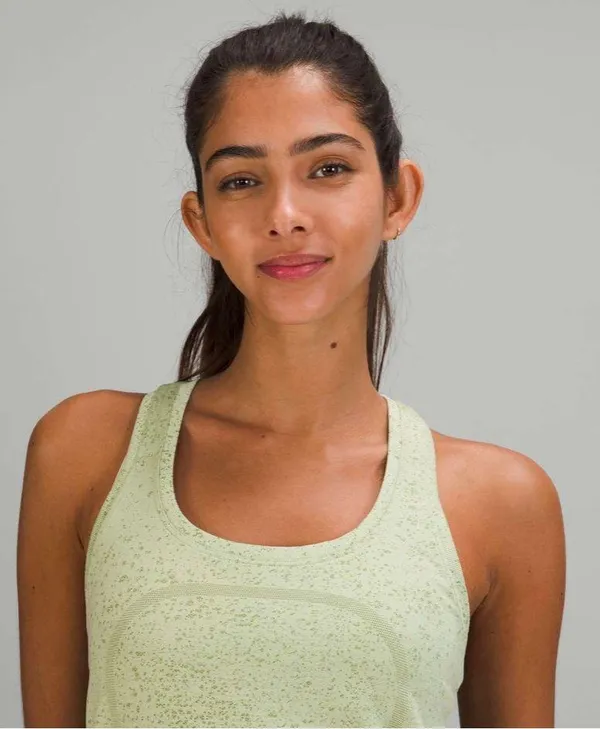 Lululemon Swiftly Tech Racerback Tank Top 2.0 *Race Length Distorted Noise Creamy Mint / Cedar Green 4 - Image 5