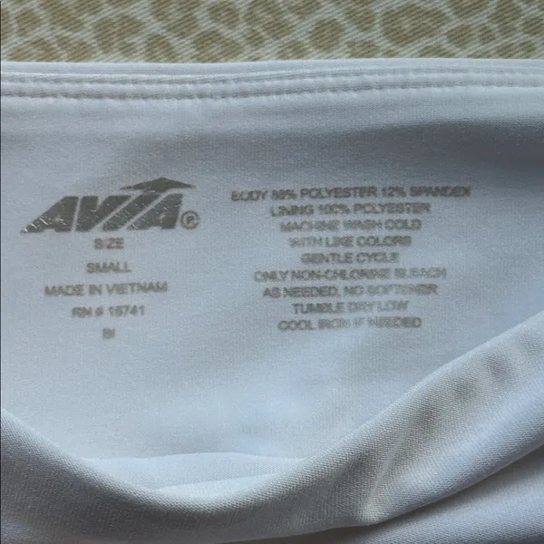 Avia Classic White Athletic Sports Skirt Skort small waistband pocket size S - Image 3